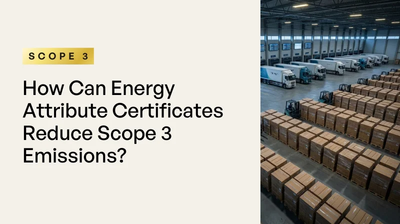 Can Energy Attribute Certificates (EACs) Reduce Scope 3 Emissions?